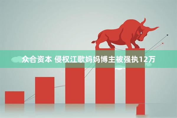 众合资本 侵权江歌妈妈博主被强执12万